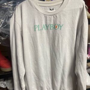 Playboy White Long Sleeve Shirt